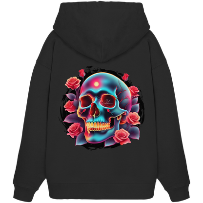 Glow Skull Design - Organic Oversize Hoodie