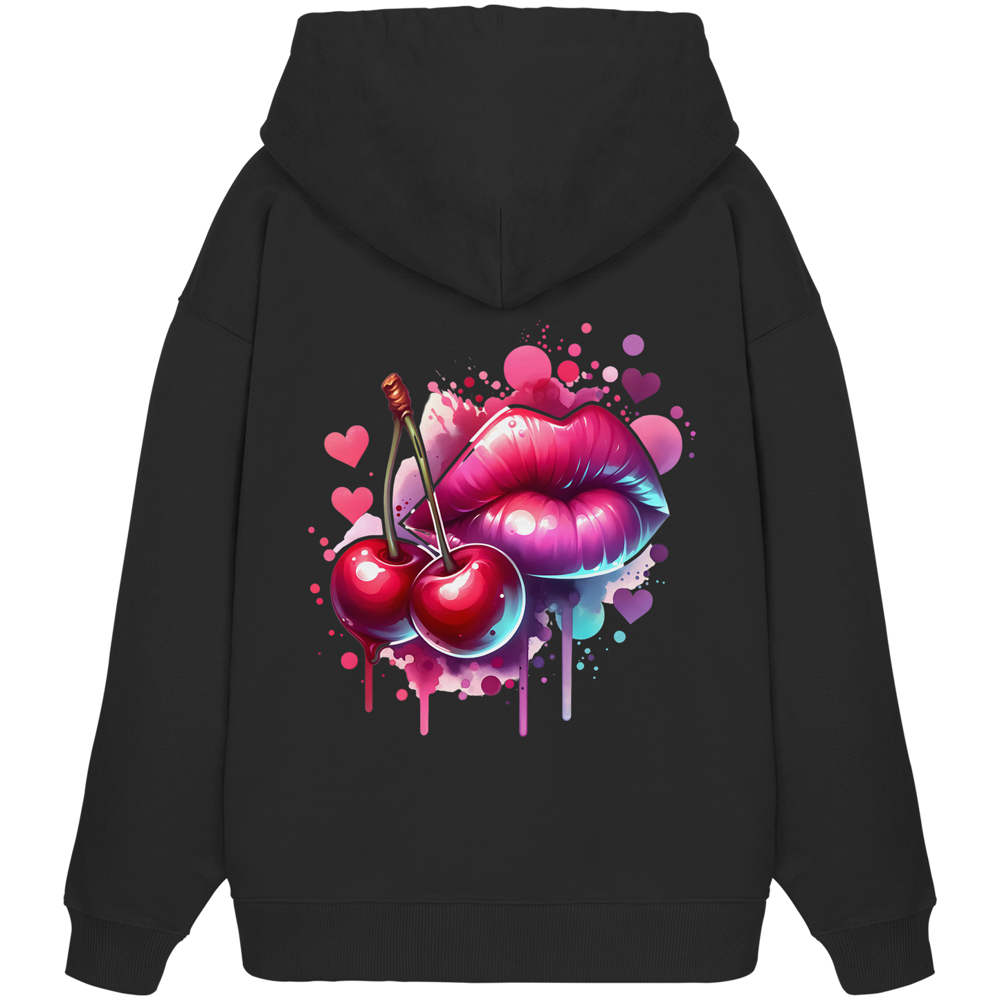 Cherry Kiss - Organic Oversize Hoodie
