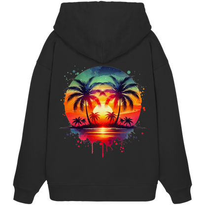 Tropical Sunset - Organic Oversize Hoodie