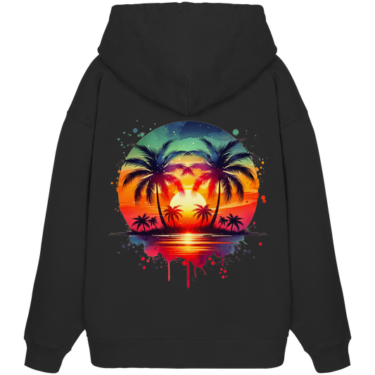 Tropical Sunset - Organic Oversize Hoodie