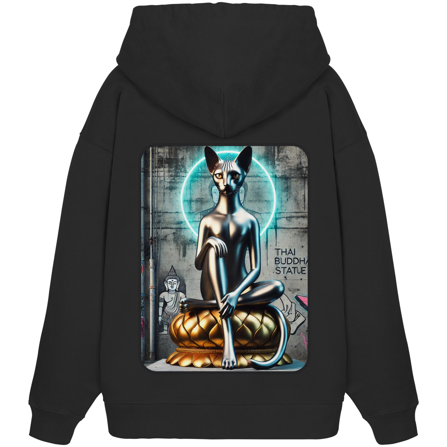 Mystic Cat - Organic Oversize Hoodie