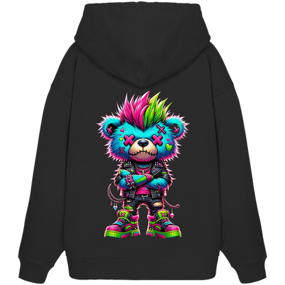 Punk Neon Teddy - Organic Oversize Hoodie