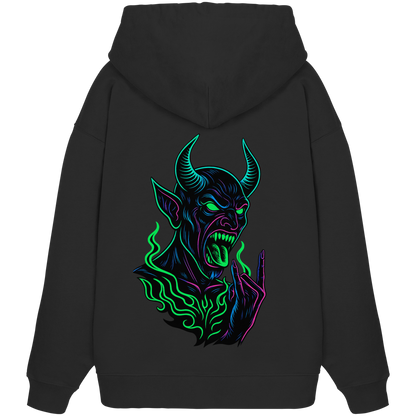 Neon Hellfire - Organic Oversize Hoodie