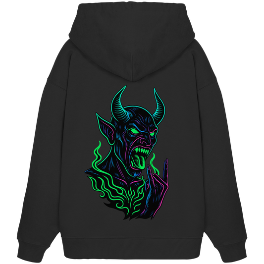 Neon Hellfire - Organic Oversize Hoodie