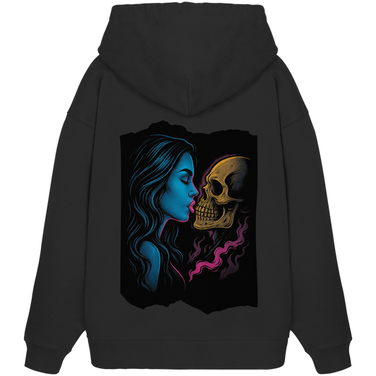Kissing Skull - Organic Oversize Hoodie