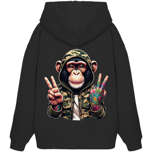 Jungle Ink Monkey - Organic Oversize Hoodie