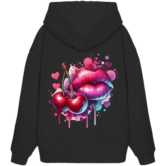 Cherry Kisses - Organic Oversize Hoodie