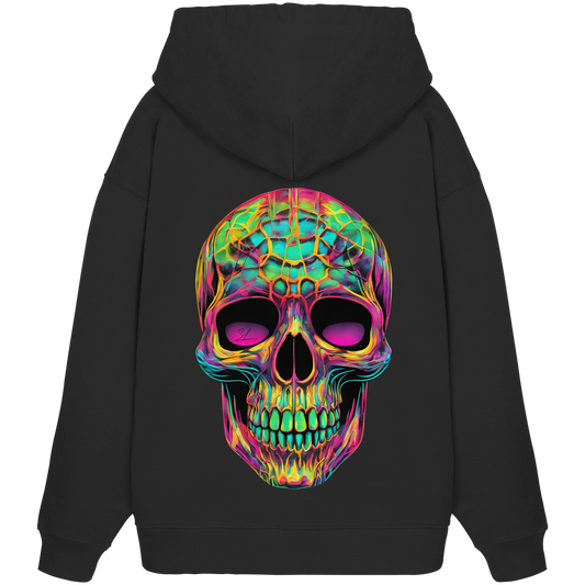 Psychedelic Skull - Organic Oversize Hoodie