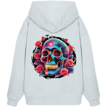 Glow Skull Design - Organic Oversize Hoodie