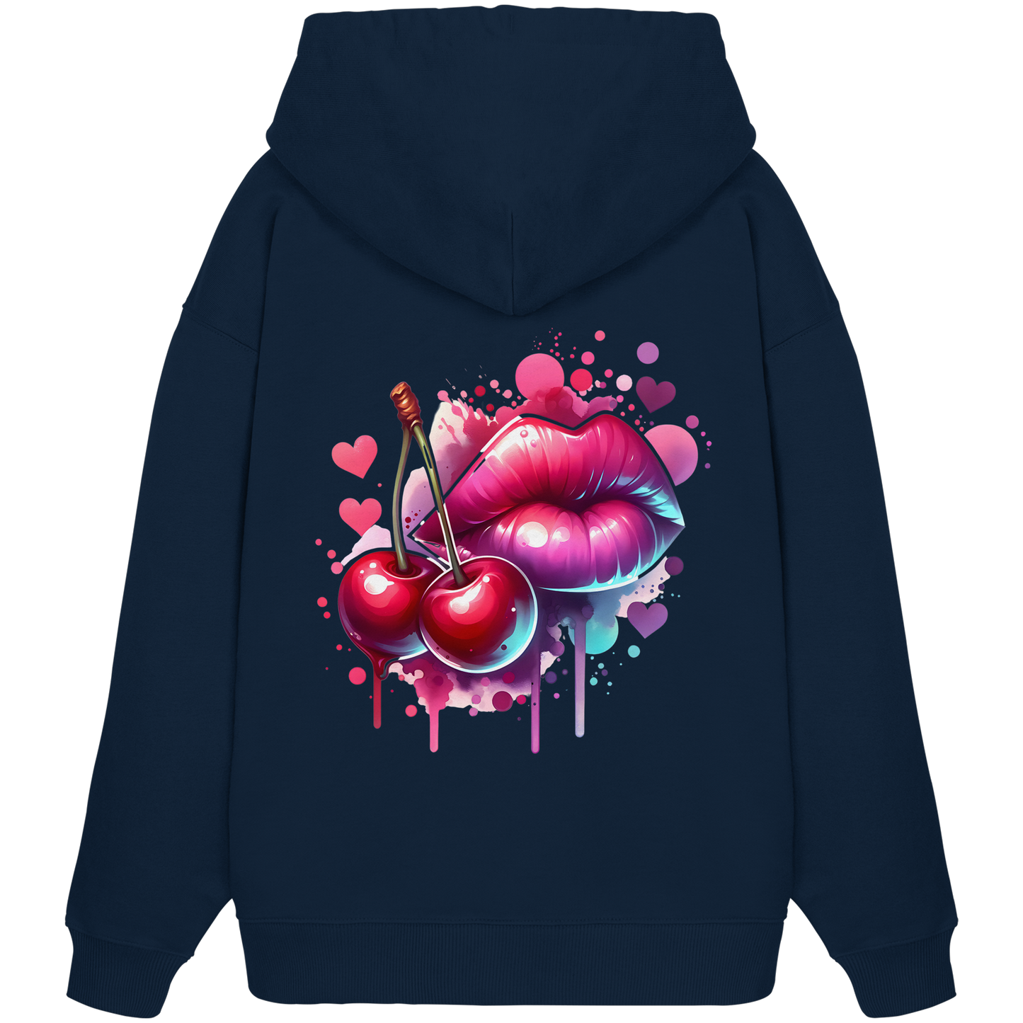 Cherry Kiss - Organic Oversize Hoodie