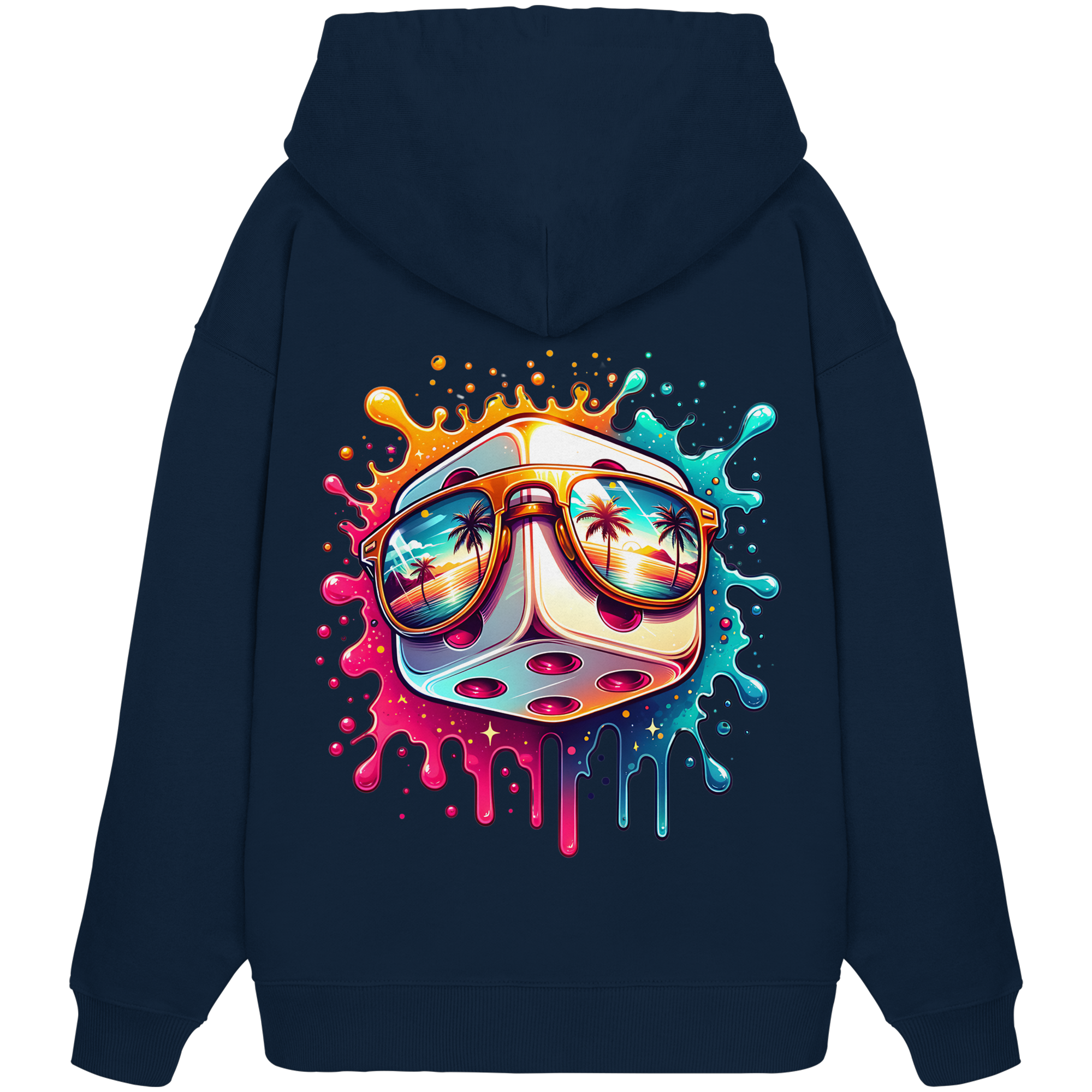Sunset Vibes Dice - Organic Oversize Hoodie