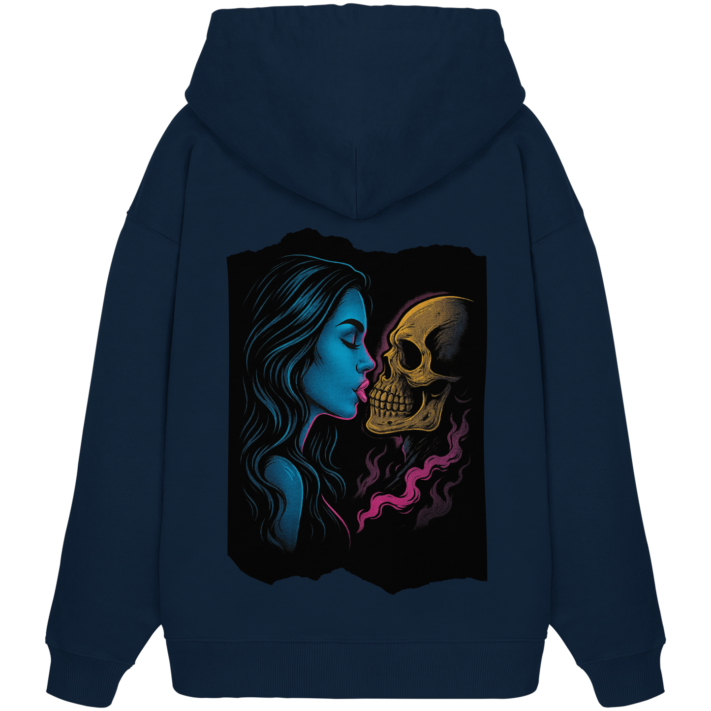 Kissing Skull - Organic Oversize Hoodie