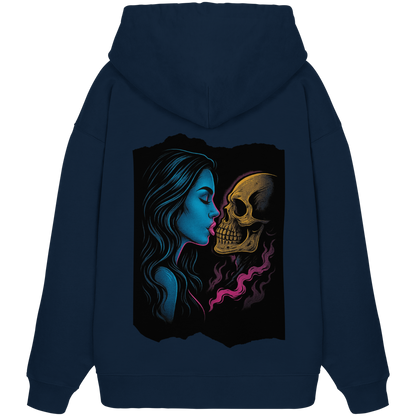 Kissing Skull - Organic Oversize Hoodie