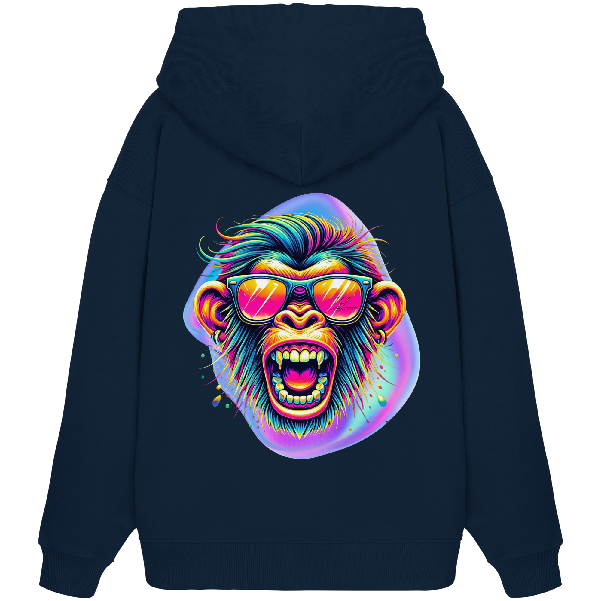 Crazy Chimp - Sweat à capuche oversize bio