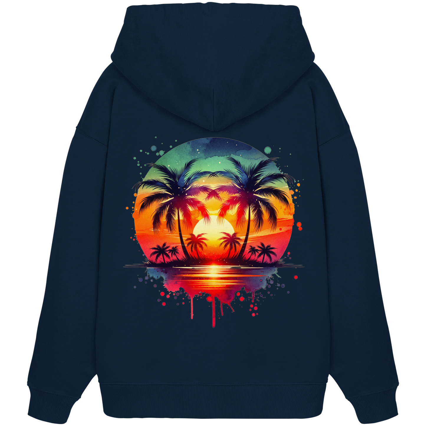 Tropical Sunset - Organic Oversize Hoodie