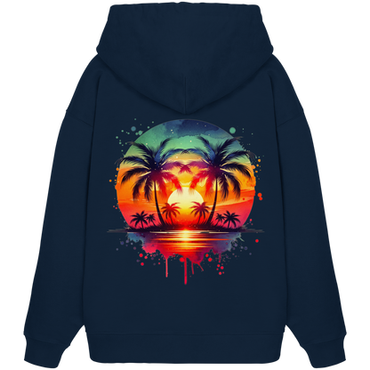 Tropical Sunset - Organic Oversize Hoodie