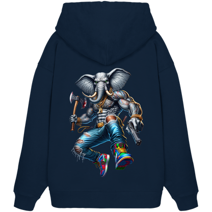 Elephant Warrior - Organic Oversize Hoodie