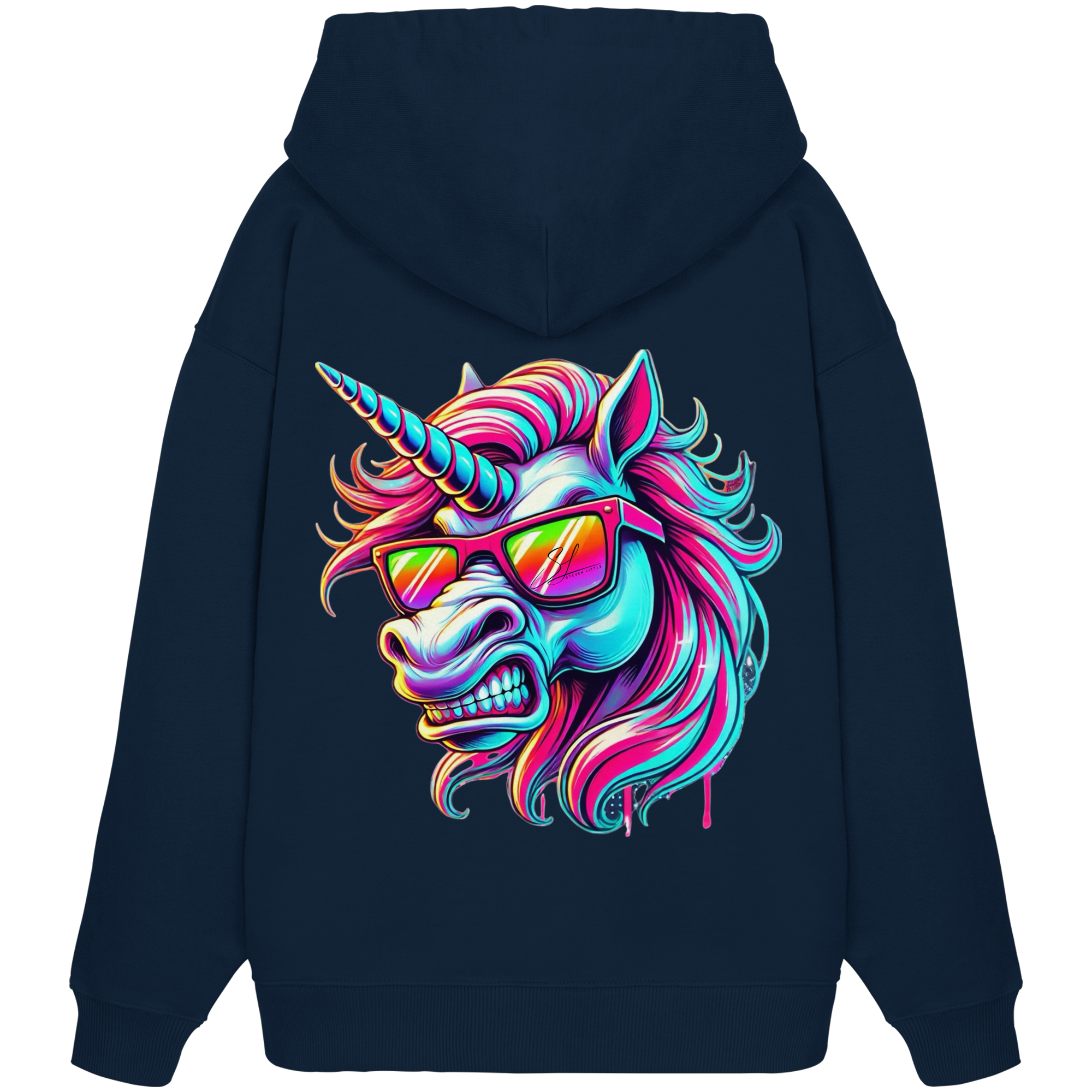 Funky Unicorn - Sweat à capuche oversize bio