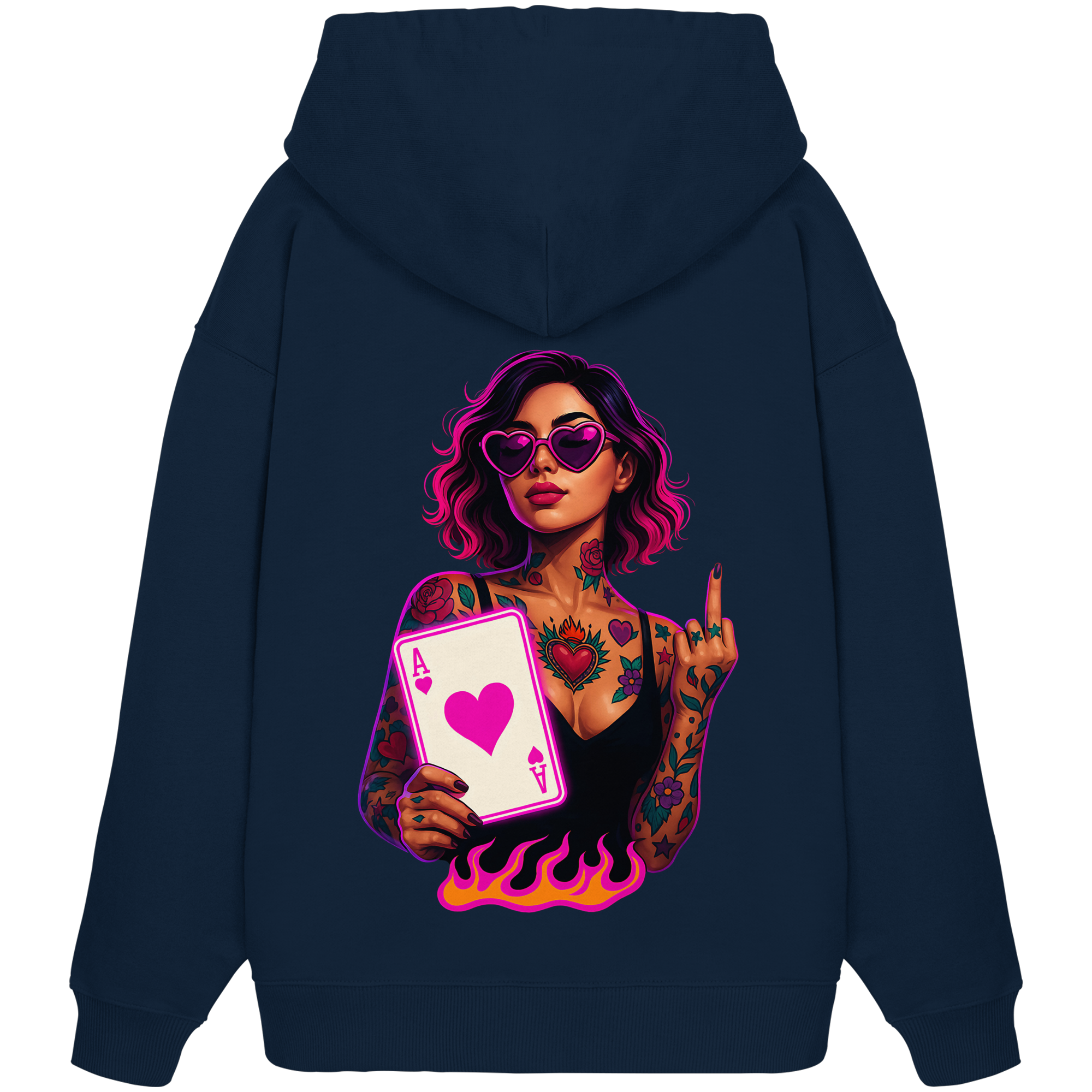 Queen of Hearts - Organic Oversize Hoodie