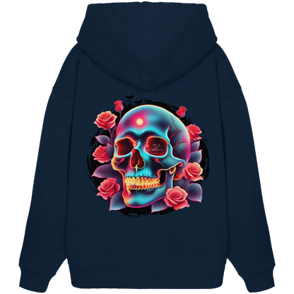 Glow Skull Design - Organic Oversize Hoodie