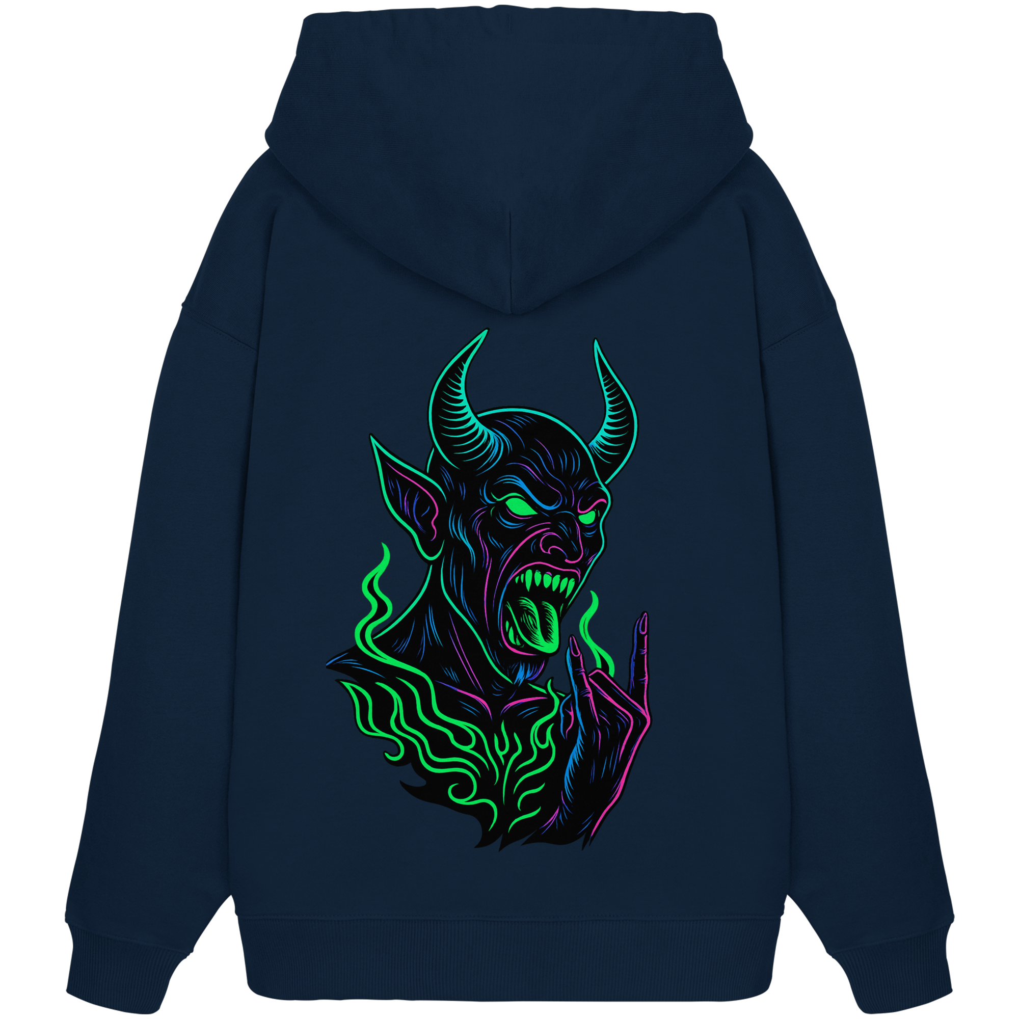 Neon Hellfire - Organic Oversize Hoodie