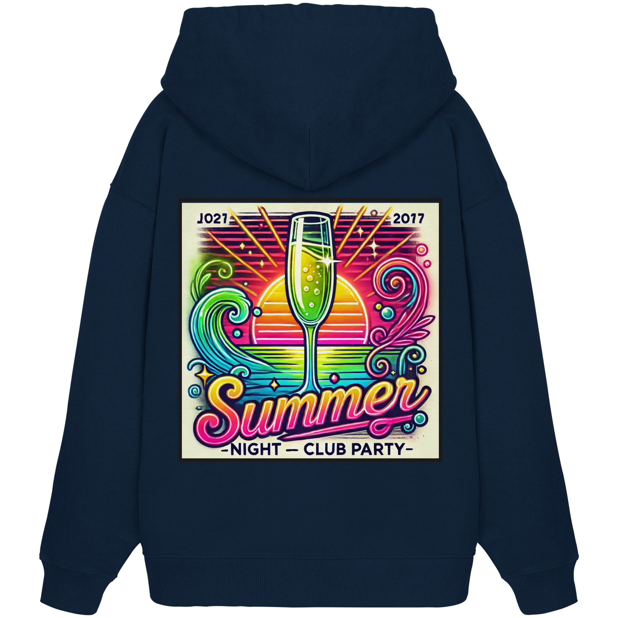 Summer Party Vibes - Organic Oversize Hoodie