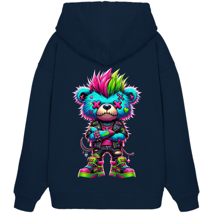 Punk Neon Teddy - Organic Oversize Hoodie