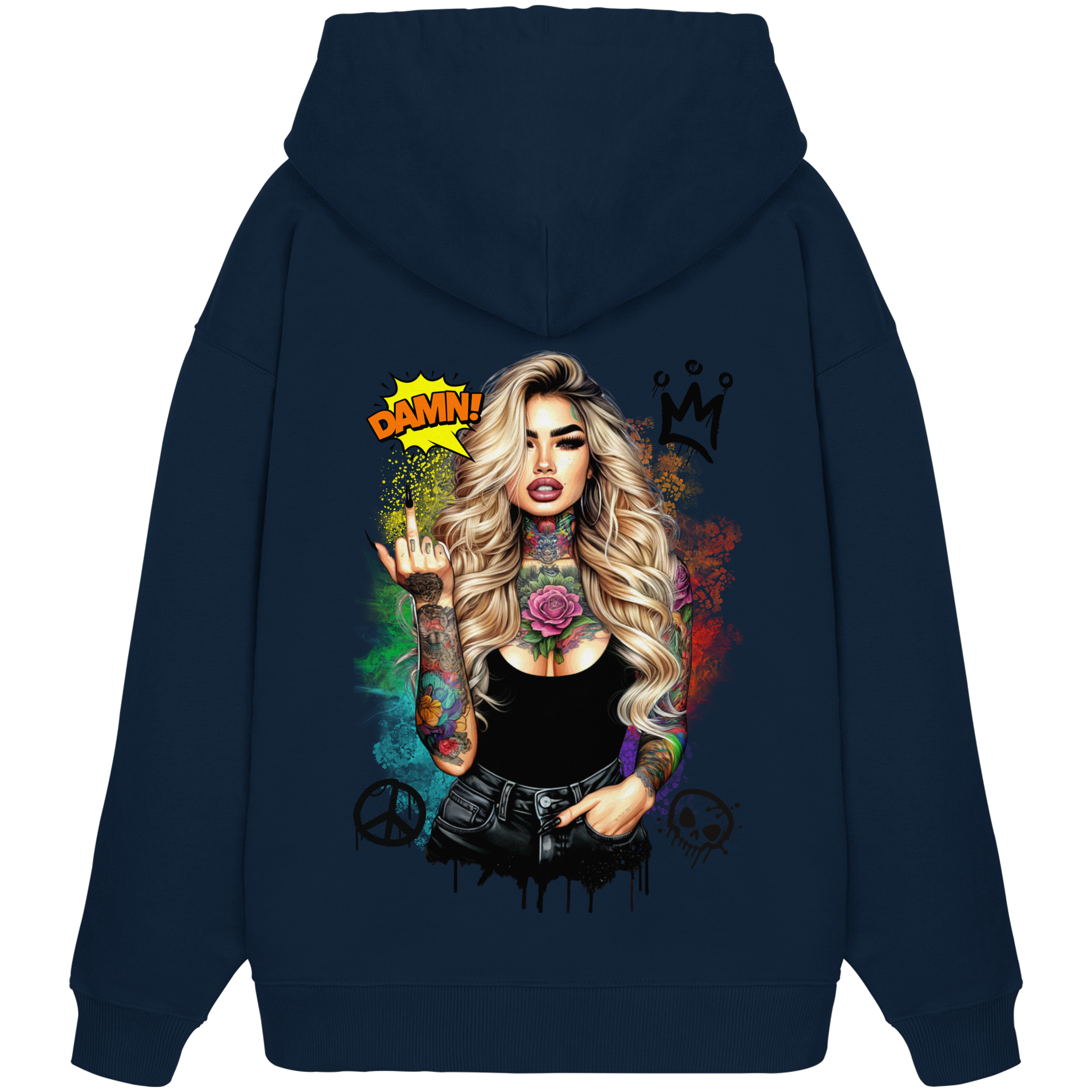 Ink Queen - Organic Oversize Hoodie