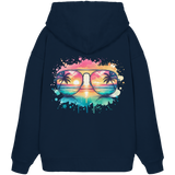 Tropical Sunset Glasses - Organic Oversize Hoodie