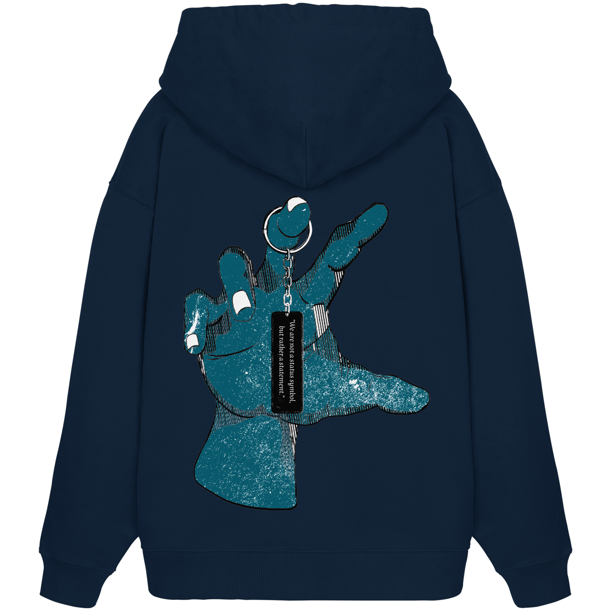 Statement Hand - Sweat à capuche oversize bio