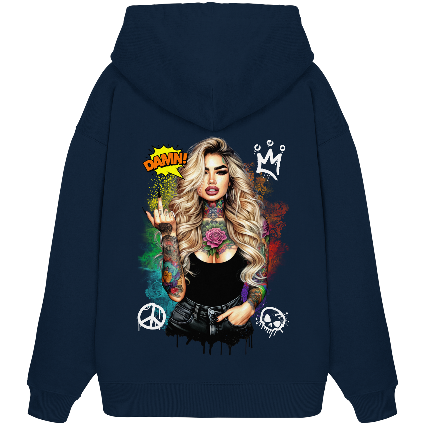 Ink Queen - Organic Oversize Hoodie