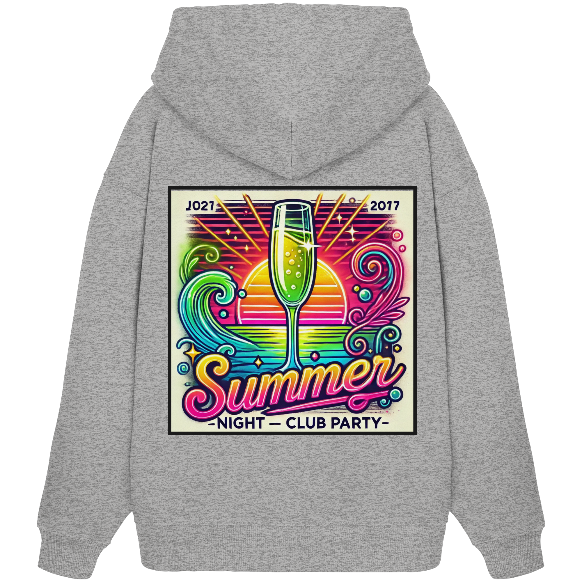 Summer Party Vibes - Organic Oversize Hoodie