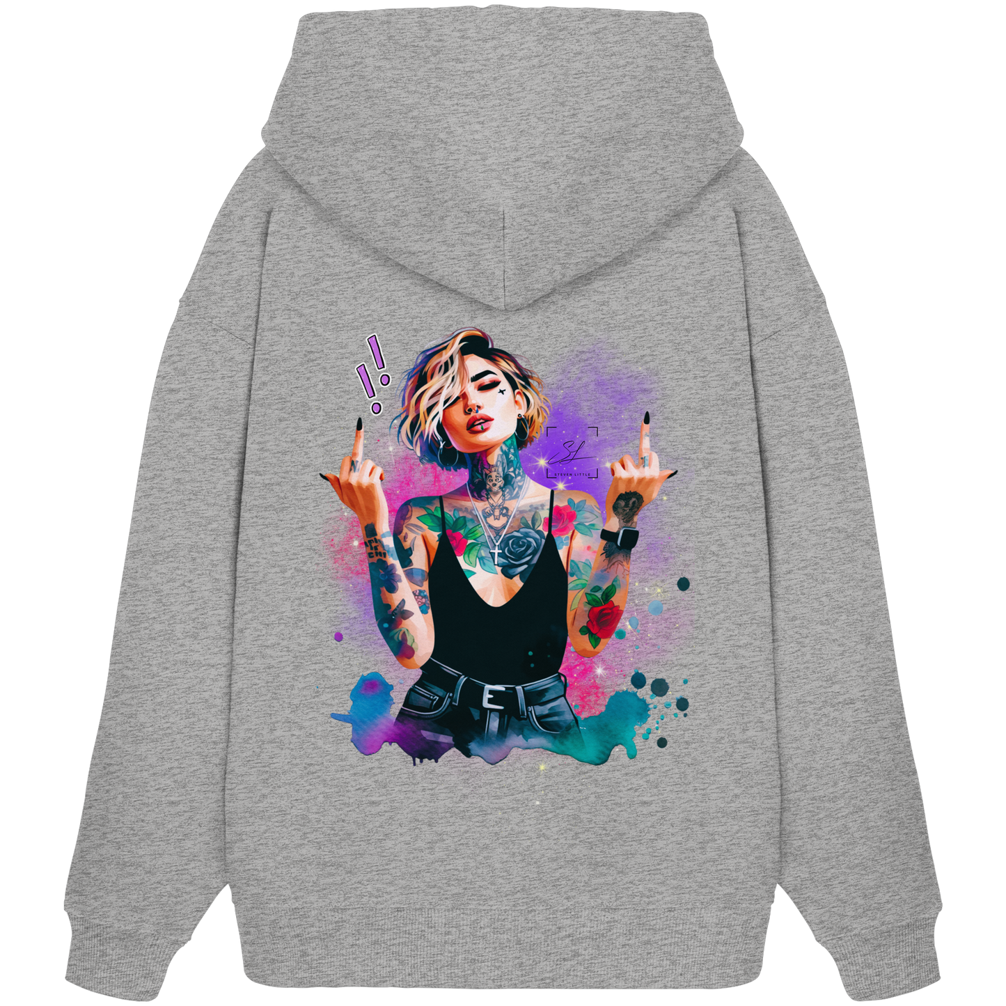 Rebel Rose - Organic Oversize Hoodie