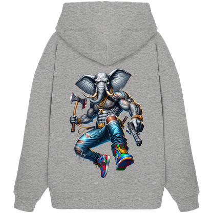 Elephant Warrior - Organic Oversize Hoodie