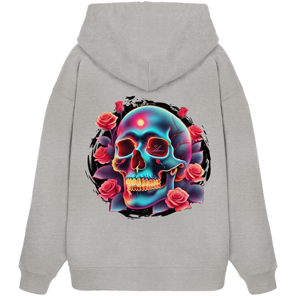 Glow Skull Design - Organic Oversize Hoodie