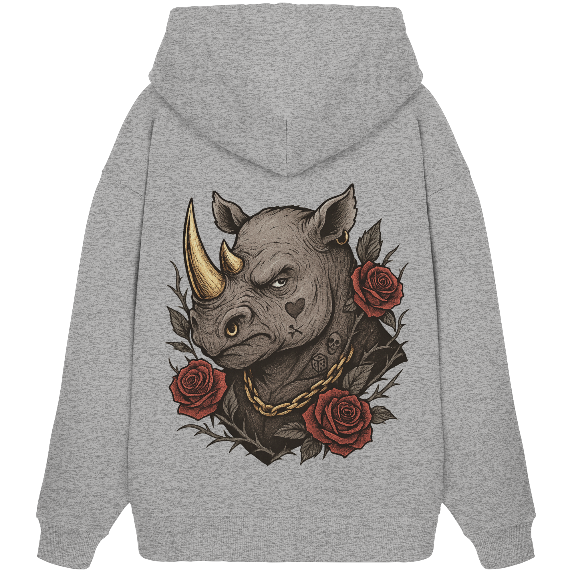 Inked Rhino - Organic Oversize Hoodie