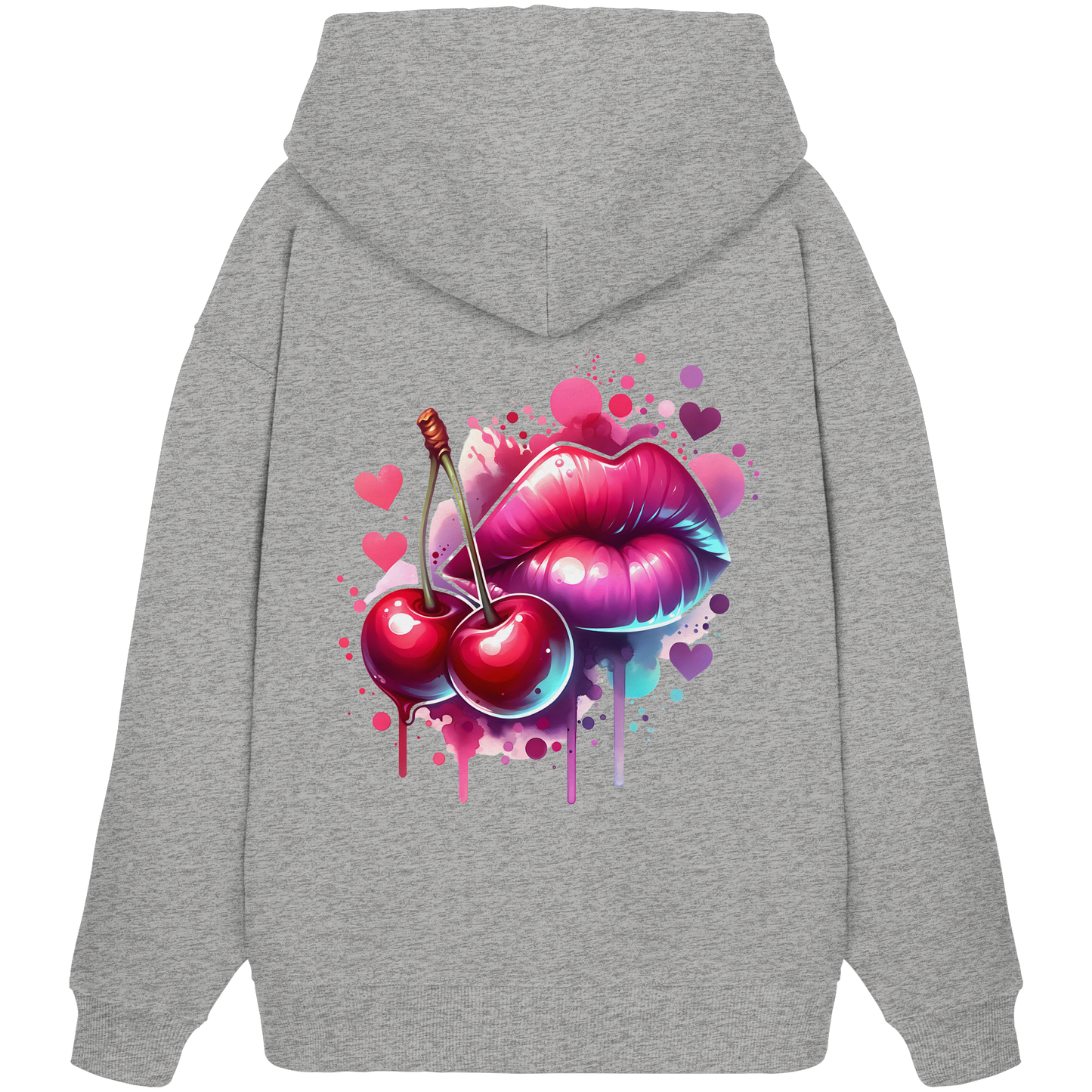 Cherry Kiss - Organic Oversize Hoodie