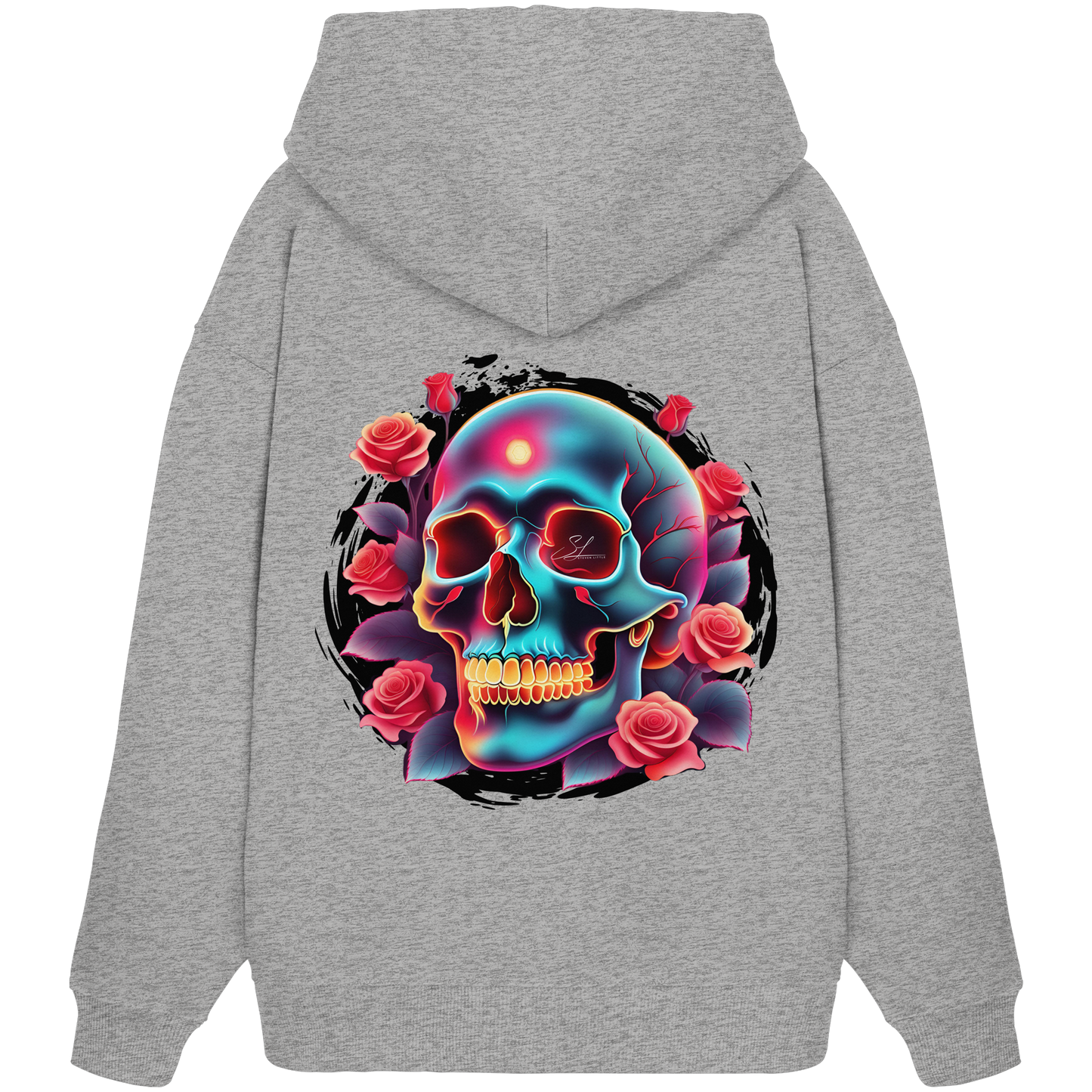 Glow Skull - Organic Oversize Hoodie