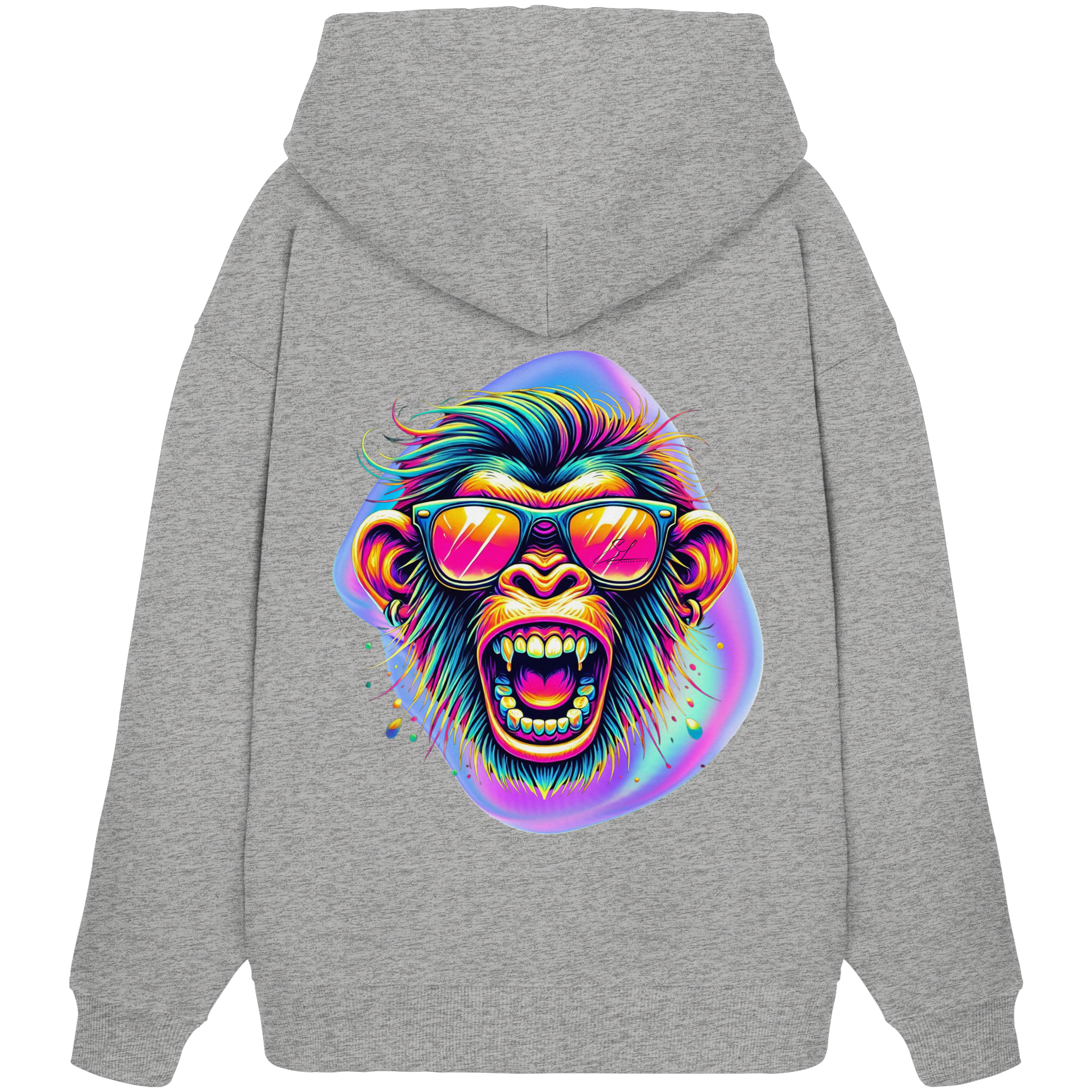 Crazy Chimp - Sweat à capuche oversize bio