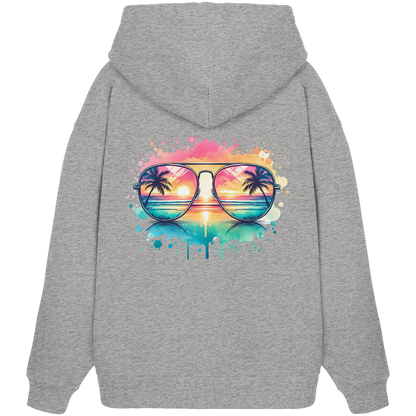 Tropical Sunset Glasses - Organic Oversize Hoodie