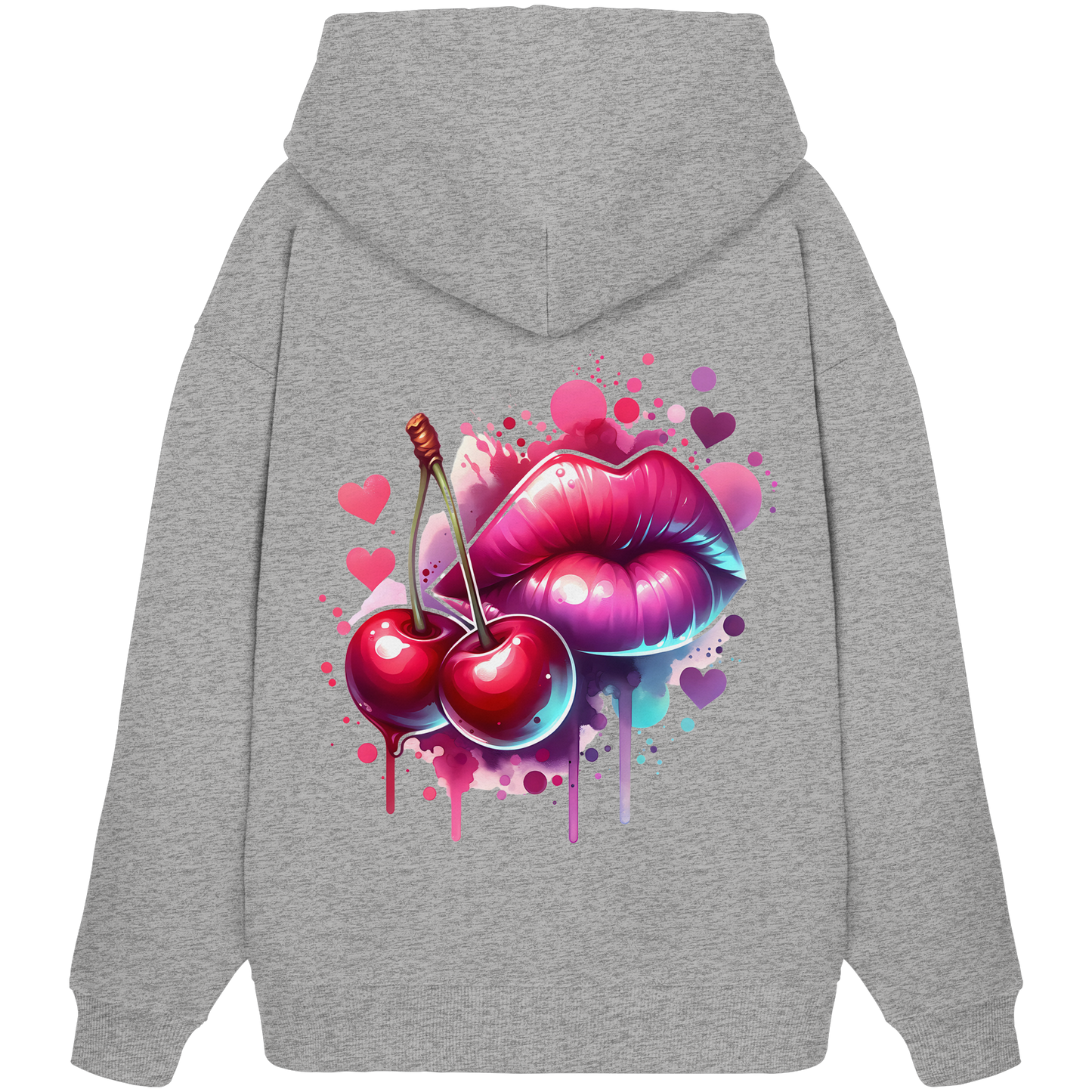 Cherry Kisses - Organic Oversize Hoodie