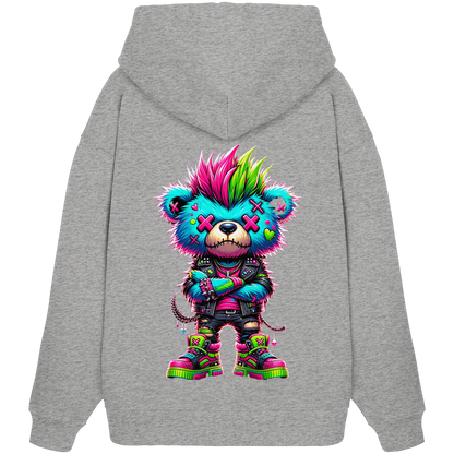 Punk Neon Teddy - Organic Oversize Hoodie