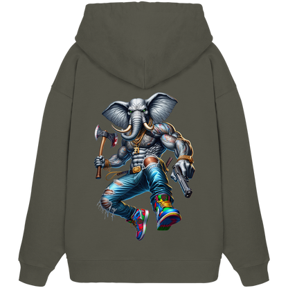 Elephant Warrior - Organic Oversize Hoodie