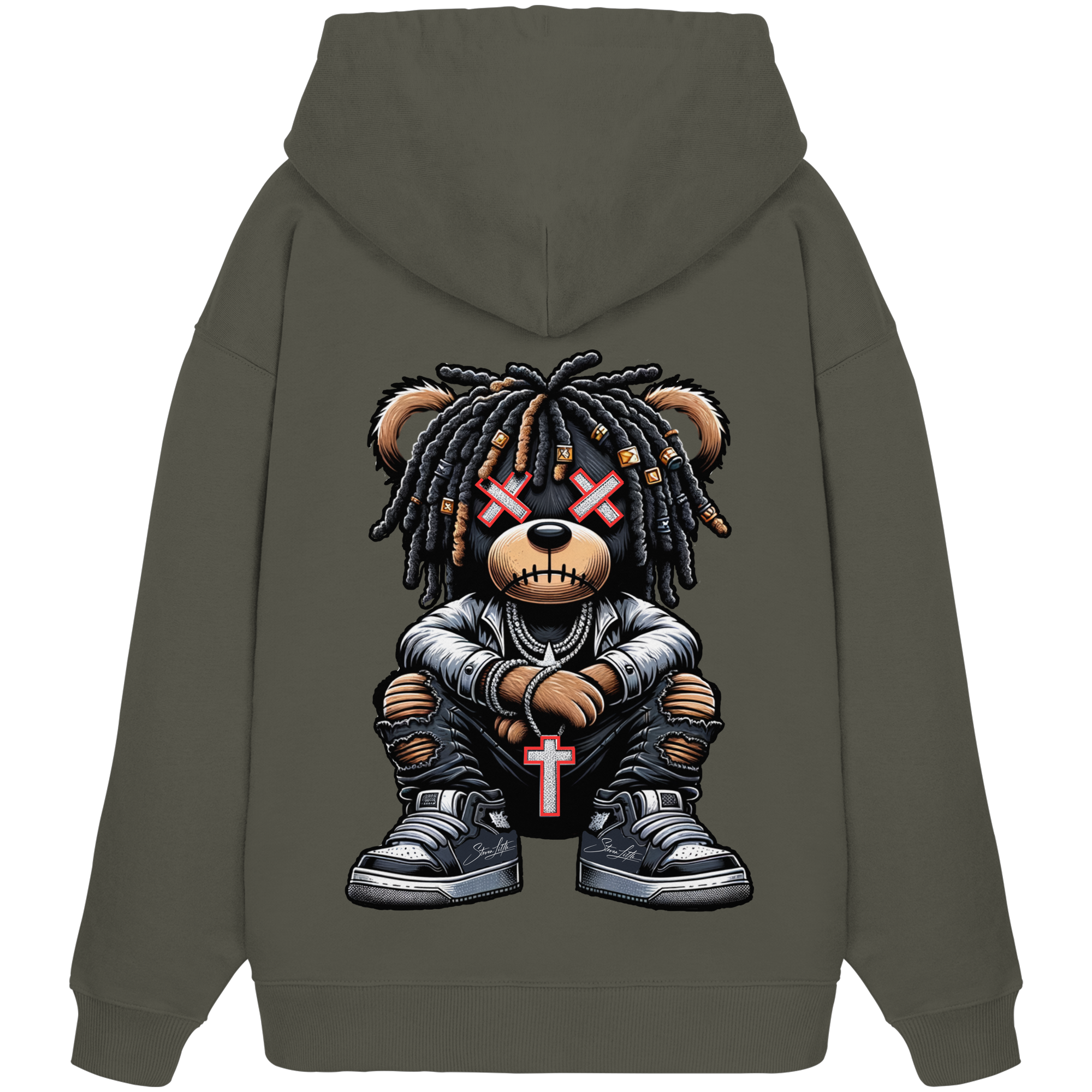 Bad Ass Teddy - Organic Oversize Hoodie