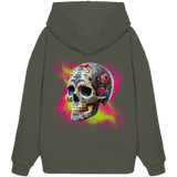 Floral Skull - Organic Oversize Hoodie