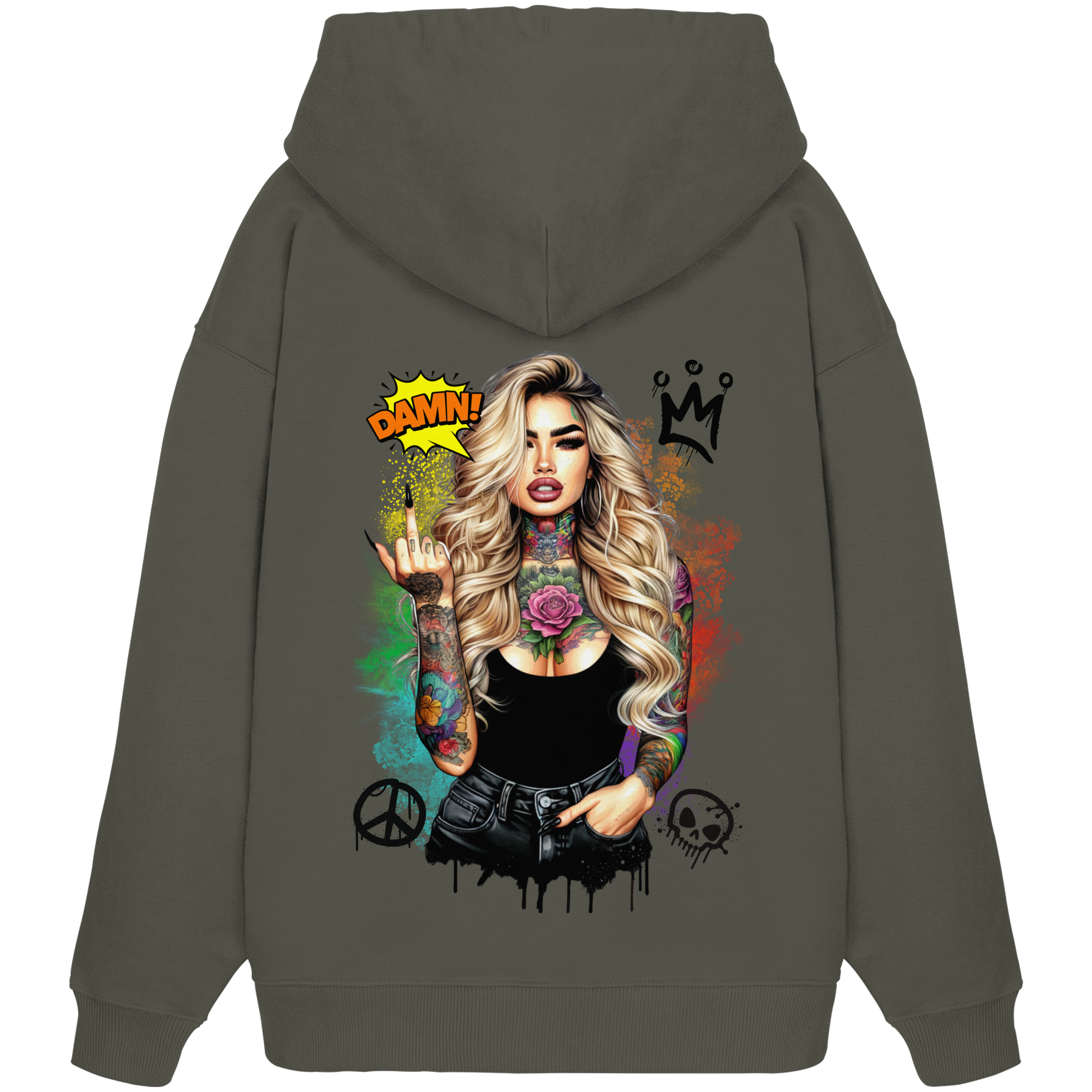 Ink Queen - Organic Oversize Hoodie