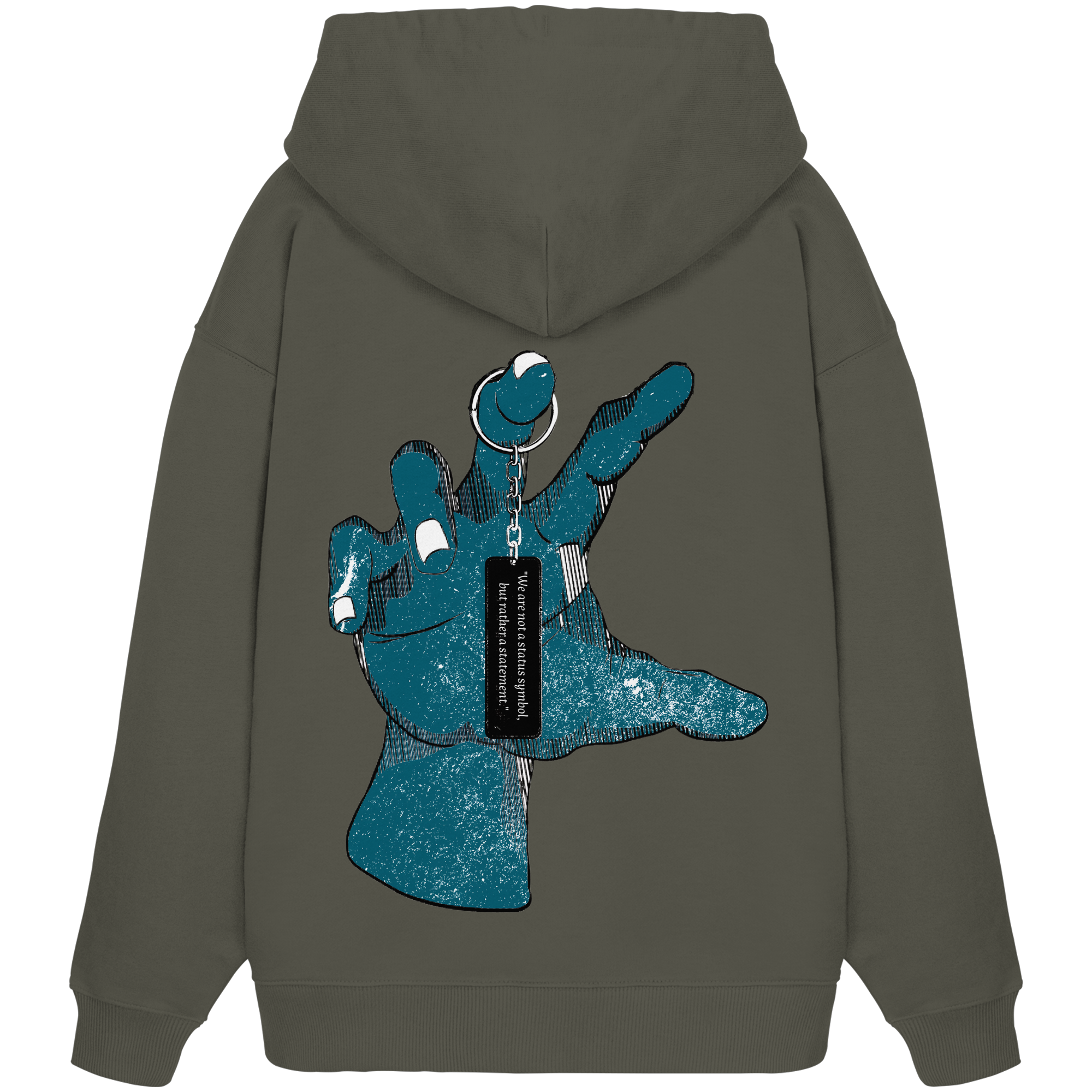 Statement Hand - Sweat à capuche oversize bio