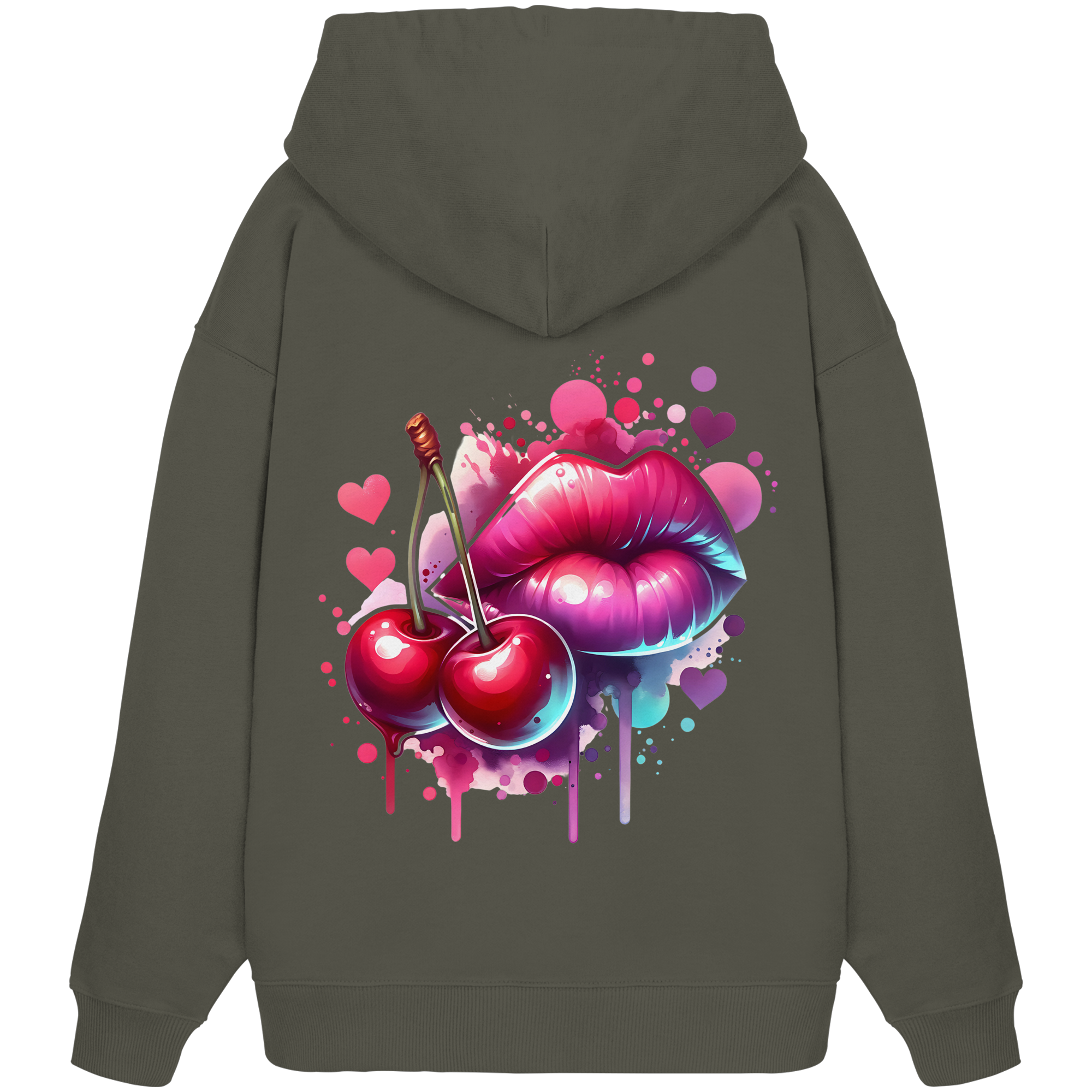 Cherry Kisses - Organic Oversize Hoodie