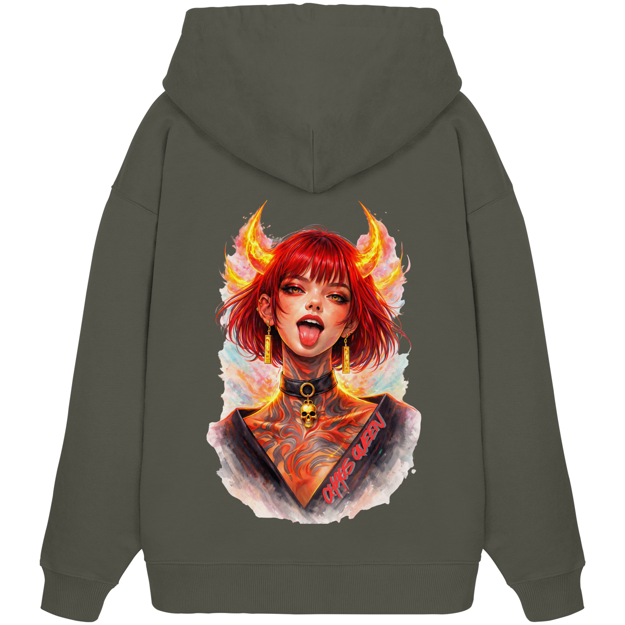 Chaos Queen - Organic Oversize Unisex Hoodie