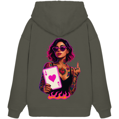 Queen of Hearts - Organic Oversize Hoodie